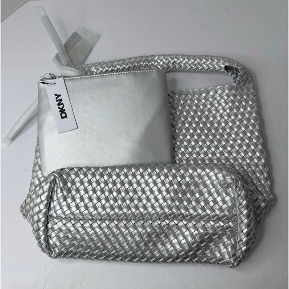 DKNY Giselle Hobo bag with wristlet Silver - Picture 4 of 14